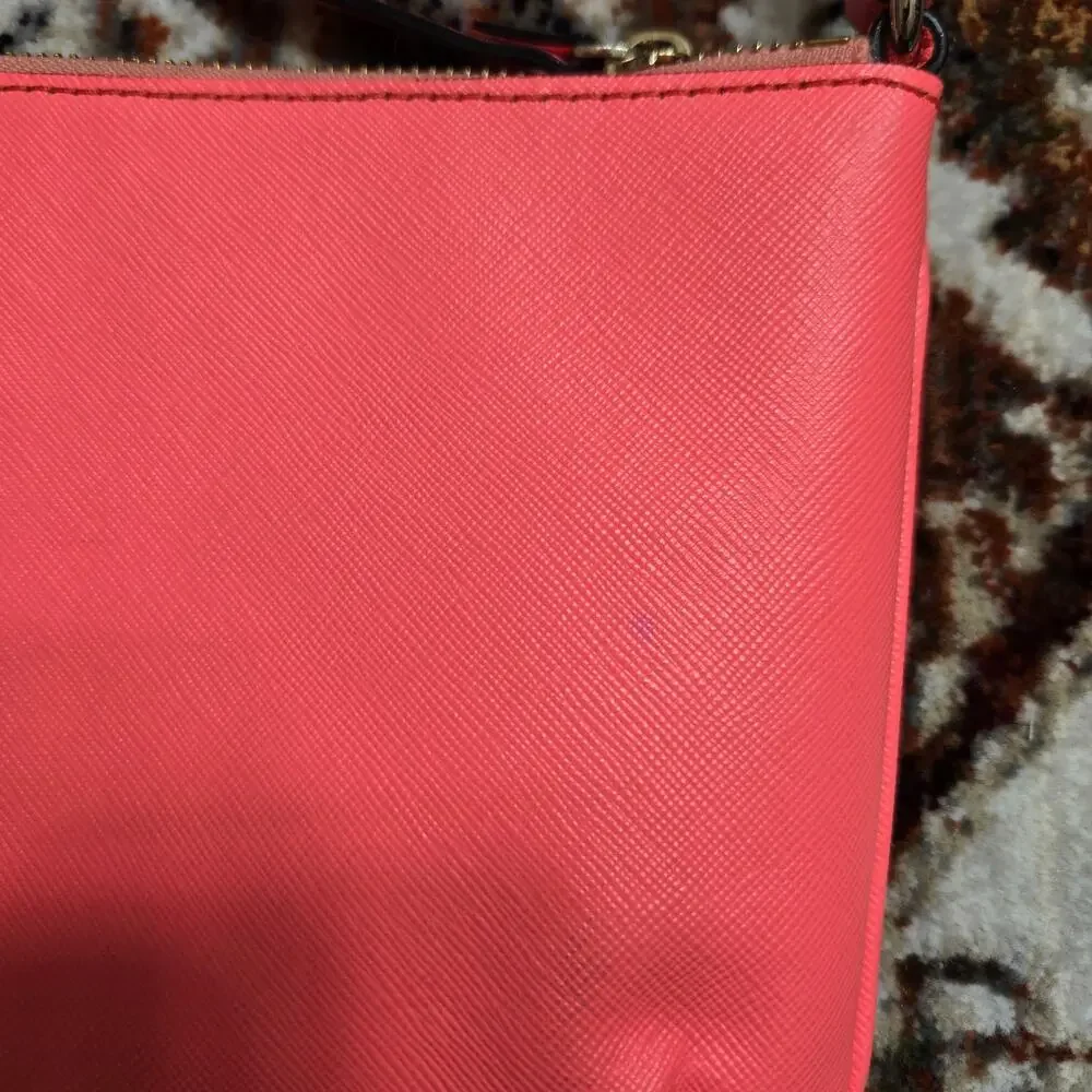 Kate Spade New York Mikas Pond Janelle Crossbody Bag Coral Gold Travel Small